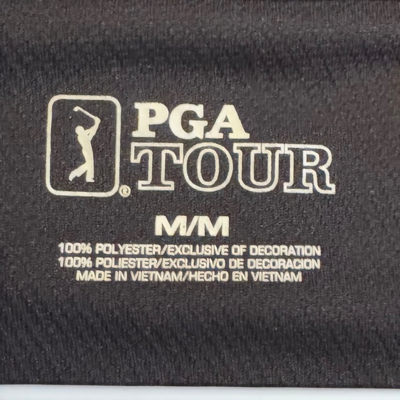 ❤️❤️ 3/$25 Men's PGA Tour Navy and Royal blue short sleeved polo Size Medium - Picture 2 of 4